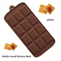 silicone mold mini chocolate block bar mould mold ice tray cake decorating baking cake jelly candy tool diy molds kitchen tools