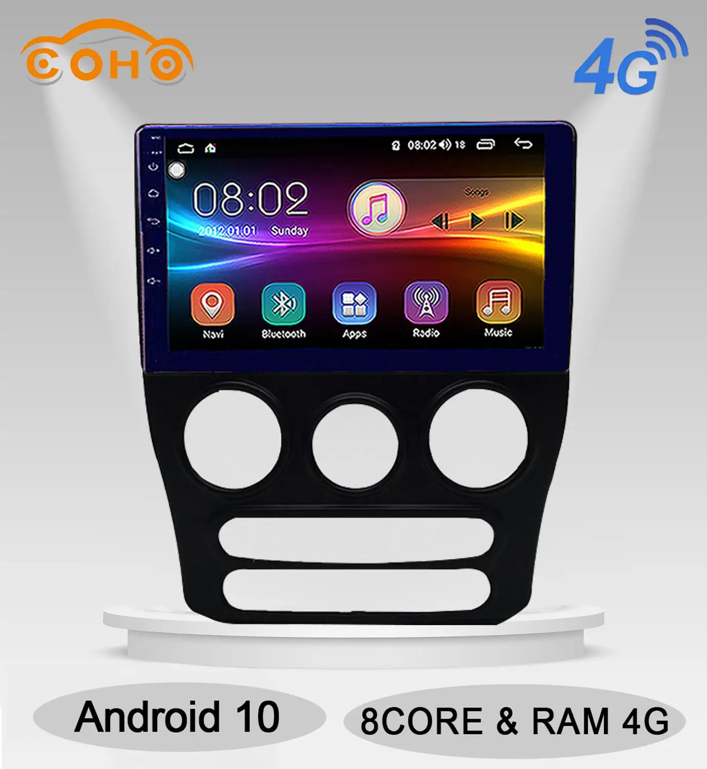 QQ Android 10 0 8 ядерный 4 + 64G автомобильный аудио Dvd Gps Радио для Chery 2015 2016|Автомагнитолы|