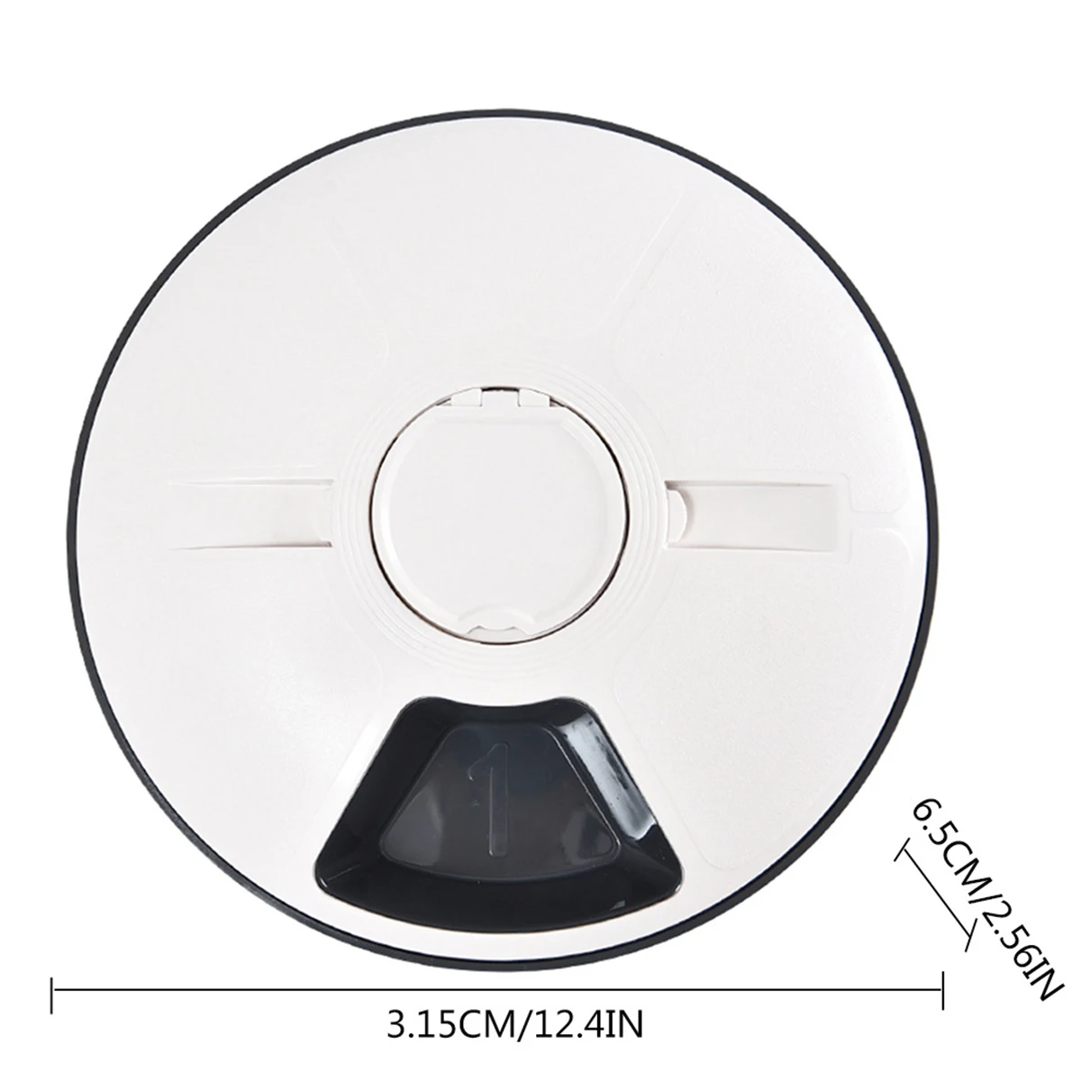 

Pet Dog Automatic Feeder 6-meals Auto Pet Cat Food Dispenser with Music Programmable Timer Auto Pets Feeder for Cats Dogs