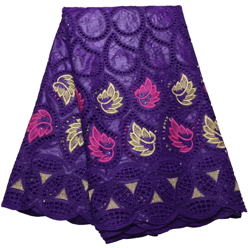 

(5yards/pc) hot sales African bazin cotton lace fabric in blue with fashion hollow out design and embroidery for party BZS014