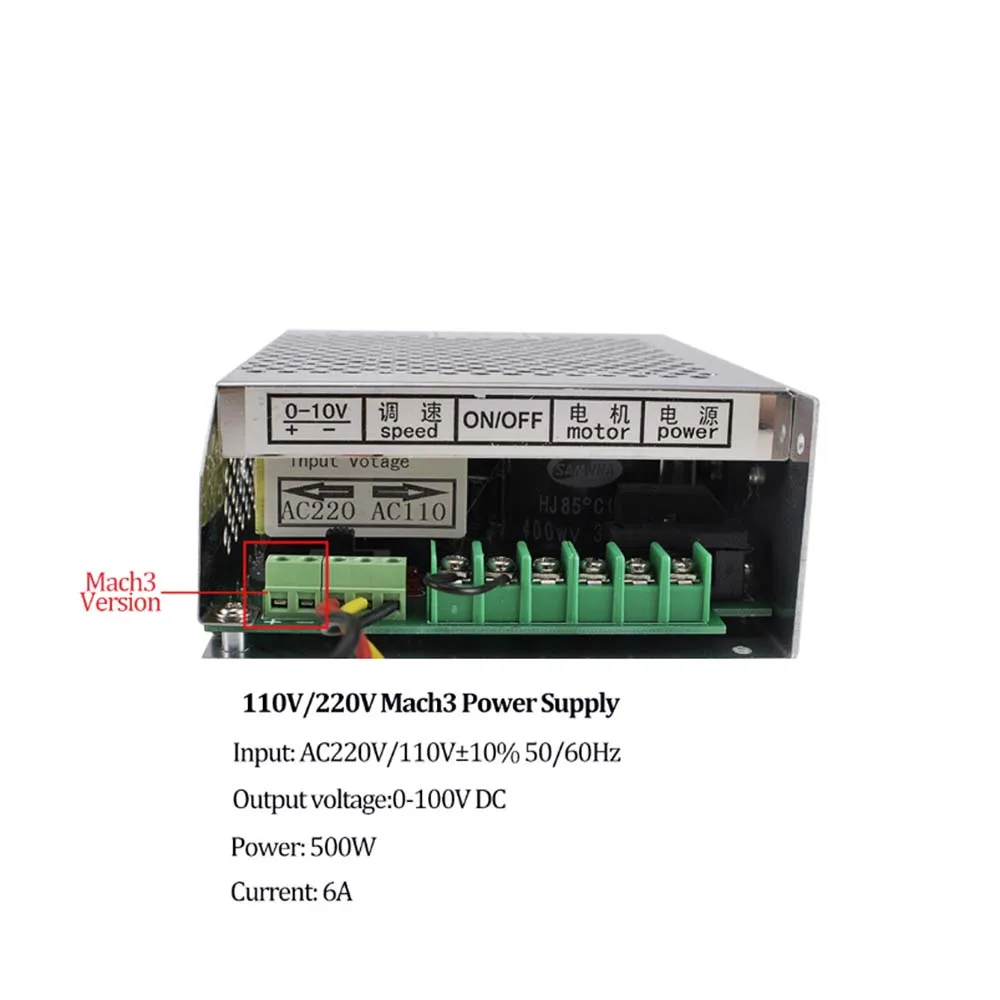 С воздушным охлаждением 0.5kw CNC spindleMotor Kit ER11 патрон 500 Вт мотор шпинделя+ регулятор скорости питания для гравировки