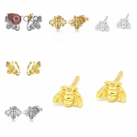 925 sterling silver ear needle simple fashion exquisite stud earrings cute little bee for women dating jewelry birthday gifts