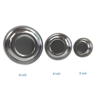 stainless steel heavy duty magnetic parts bowl 346 inches round magnetic screws nuts bolts tools parts tray holder