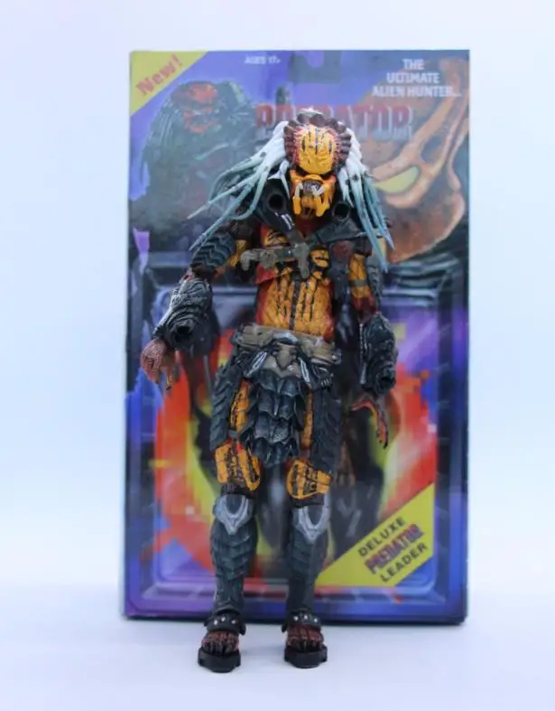Конечная Alien Hunter Делюкс Хищник клан лидер с гибкими щупальцами ПВХ фигурку Модель