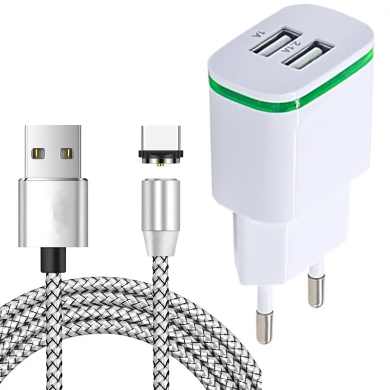 Магнитный USB кабель для быстрой зарядки и передачи данных Huawei Y6 Y5 Y3 2017 P20 lite P9 p30 Mini