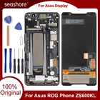 Оригинальный дизайн для ASUS ROG Phone ZS600KL ЖК-дисплей кодирующий преобразователь сенсорного экрана в сборе для Asus zs600kl Дисплей, с корпусом, запасные части Z01QD