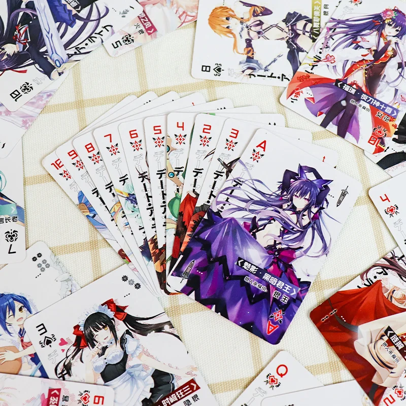 Настольная бумага для игры в покер с рисунком из аниме DATE A LIVE Tokisaki Kurumi - купить по