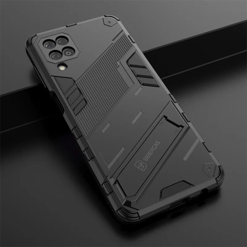 For Cover Samsung Galaxy M12 Case For Samsung M12 A12 A22 Capas Shockproof Kickstander Full Holder Cover For Samsung M12 Fundas