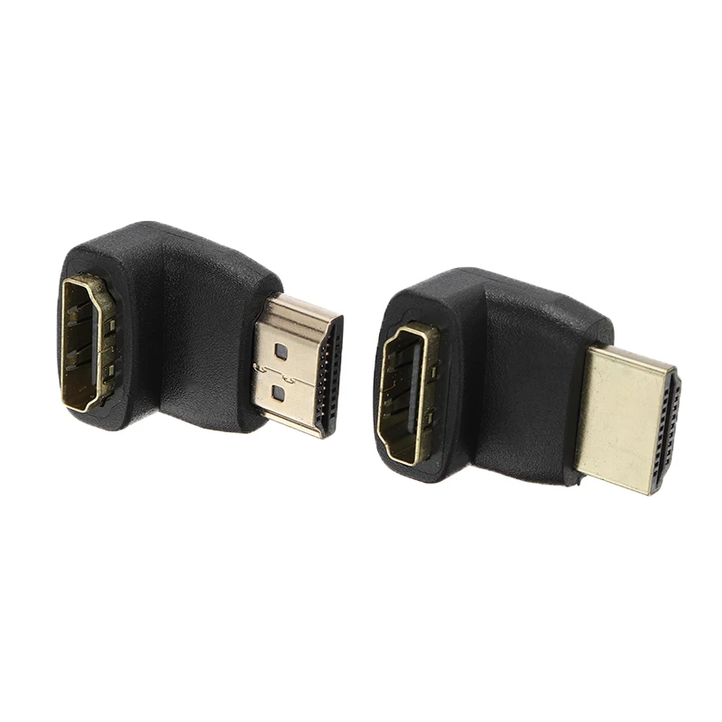 2 шт. 90 градусов + 270 под прямым углом совместимому с HDMI адаптер Папа мама разъем