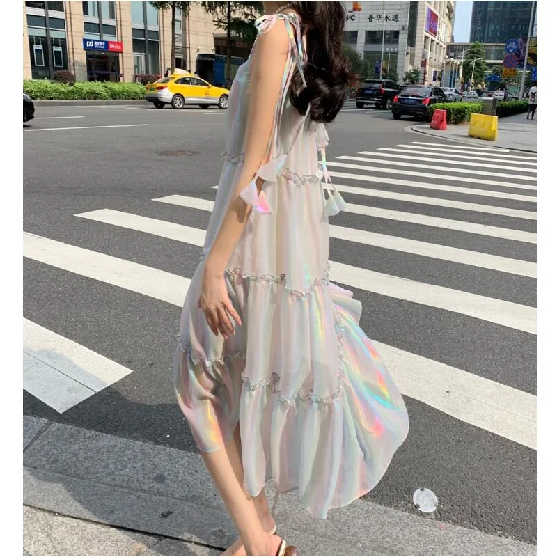 Elegant colorful spaghetti stap chiffon dress ruffles sleeveless off shoulder ladies party dresses Fashion plus size HH227 | Женская
