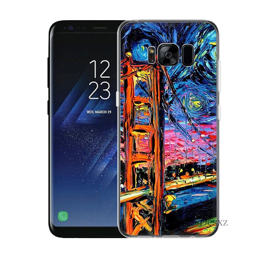 Чехол для мобильного телефона samsung Galaxy J7 J6 J5 J3 J2 J1 Prime жесткий чехол Munch Van Gogh Shell