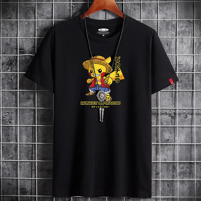 

Summer New Fashion Anime Clothing Oversized T Shirt for Men 2022 Harajuku Retro Manga Hip Hop Goth Streetwear Vintage T-shirt