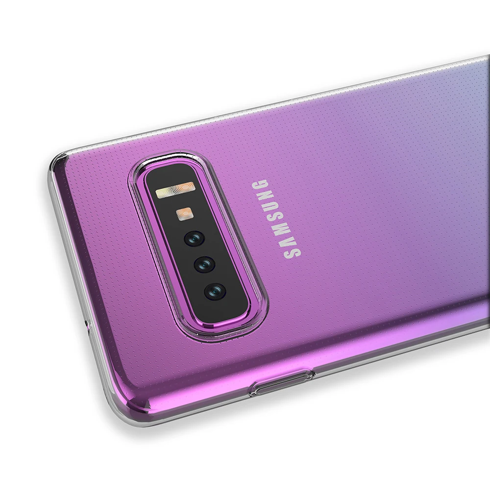 Чехол для Samsung Galaxy S10 S10e силикон 5G ТПУ прозрачный мягкий чехол Plus/Lite прозрачная