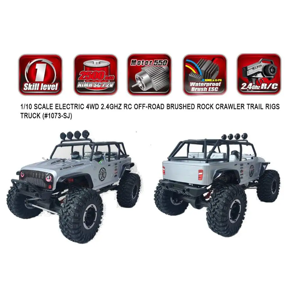 RCtown Remo Hobby 1073-SJ 1/10 2,4 г 4WD матовый Радиоуправляемый автомобиль внедорожный Рок Гусеничный Трейл буровые установки грузовик RTR игрушка