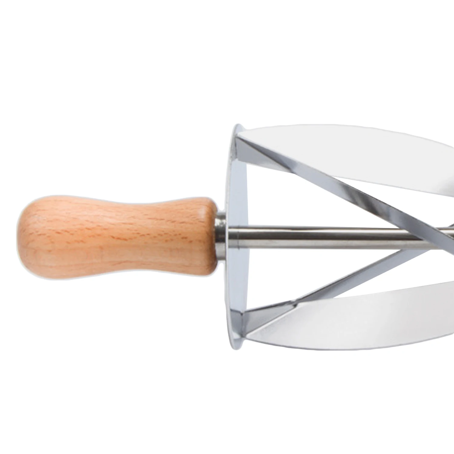 Behogar Нержавеющая сталь круассан дисковый нож для торта тесто печенья ролик