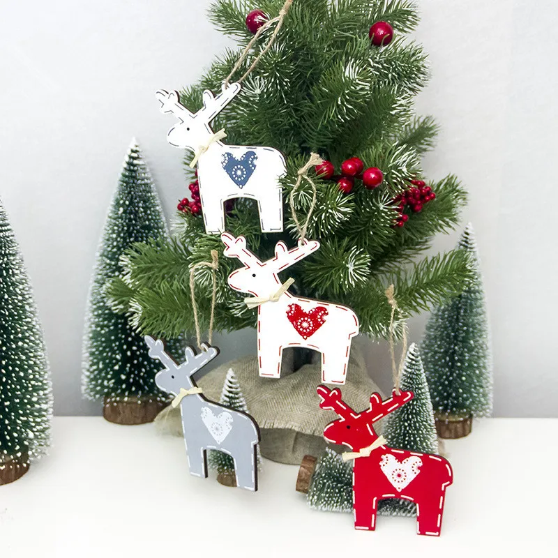 1 шт. Подвески в виде рождественской елки с Санта Клаусом снеговиком оленем