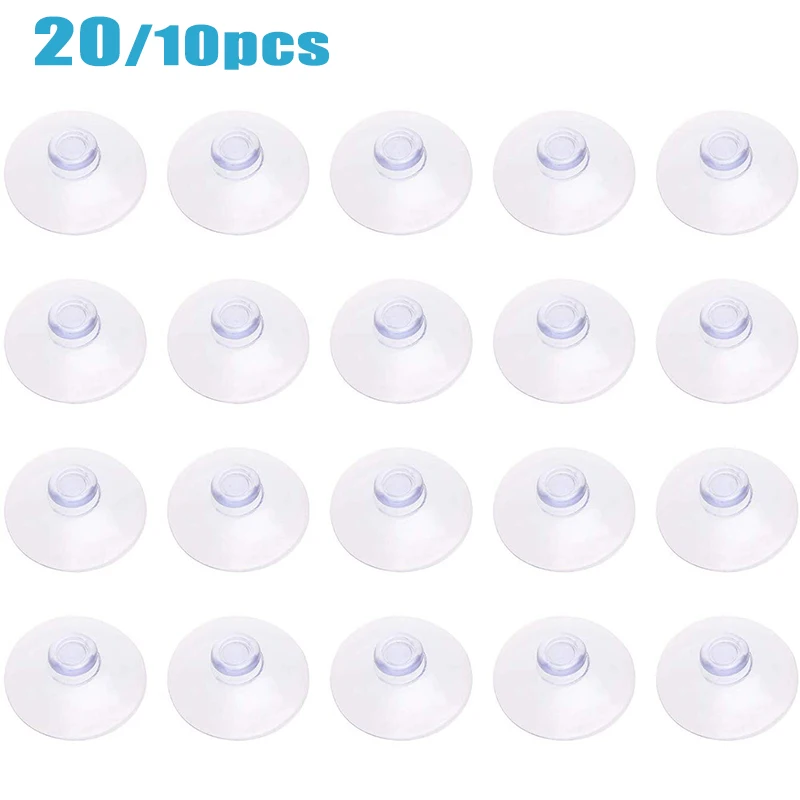 20pcs/10pcs Clear 40/30mm Sucker Suction Cups Transparent plasitc Mushroom Head Suckers Cup