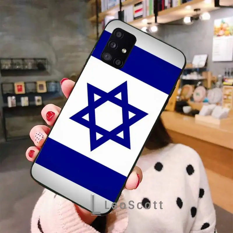 

Israel flag Phone Case For Samsung A40 A31 A50 A51 A71 A20E A20S S8 S9 S10 S20 Plus note 20 ultra