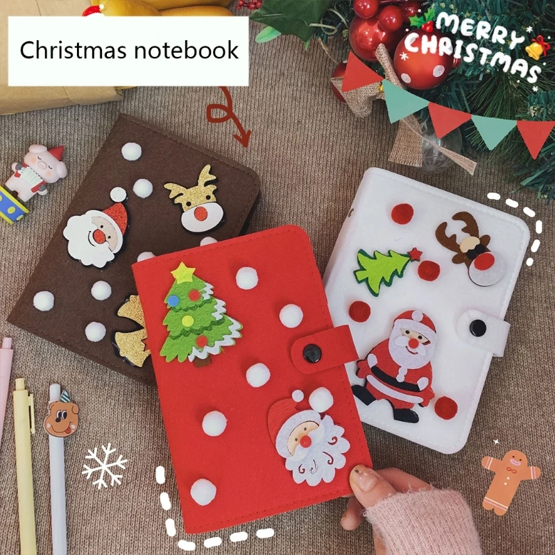 

Изысканный Рождественский блокнот, 6-кольцевой блокнот с застежкой