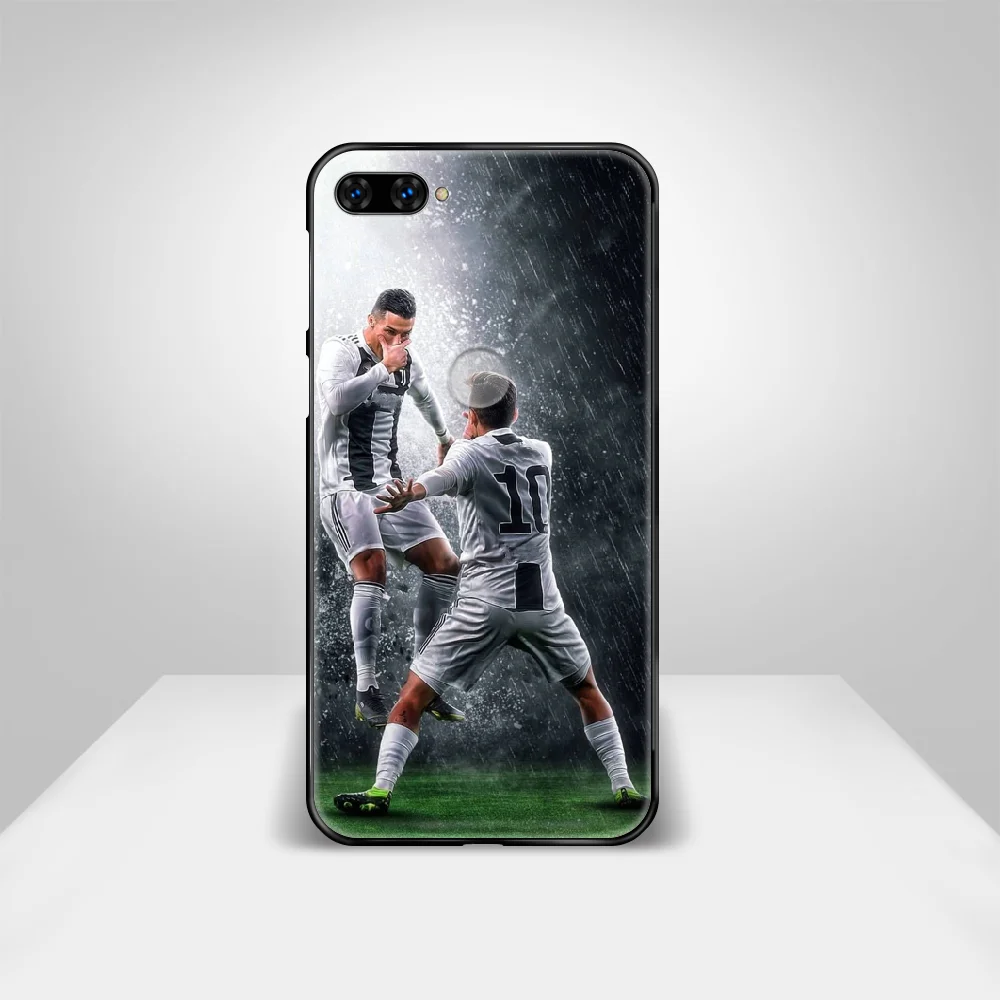 

CR7 Ronaldo soccer Phone Case Cover Hull For HUAWEI honor 8 8c 8a 8x 9 9a 9x V10 MATE 10 20 I lite pro black shell art hoesjes