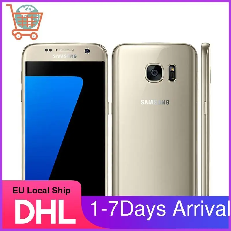 Восстановленный Samsung Galaxy S7 оригинальный смартфон G930V G930F 5 1 дюйма 4 ГБ 32 NFC G930A