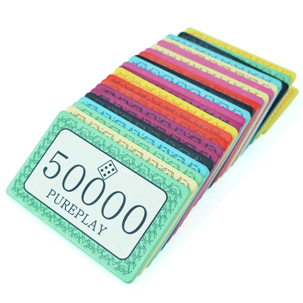 Керамическая доска прямоугольная Покерная фишка на заказ для семьи | Спорт и