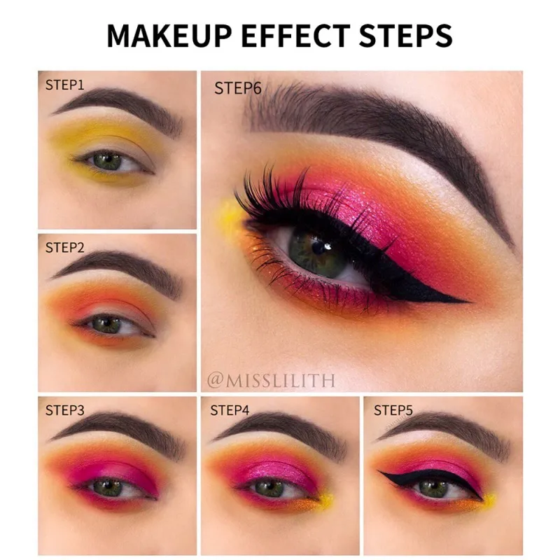 9 цветов светящиеся флуоресцентные блестки палитра теней для век мерцающие яркие