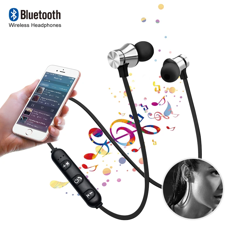 Магнитные Bluetooth-наушники беспроводные наушники Спортивная Bluetooth-гарнитура с