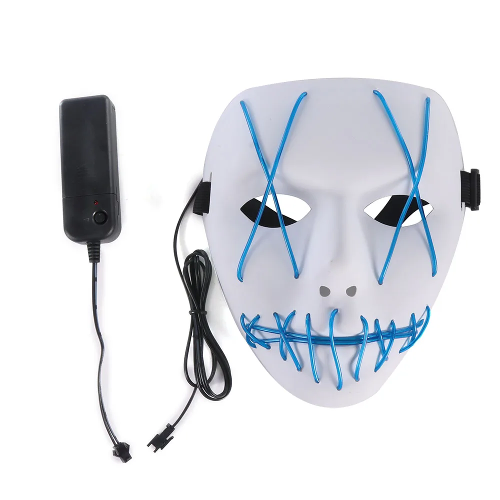 Портативный ПВХ Хэллоуин Косплей Костюм низкое энергопотребление светящаяся