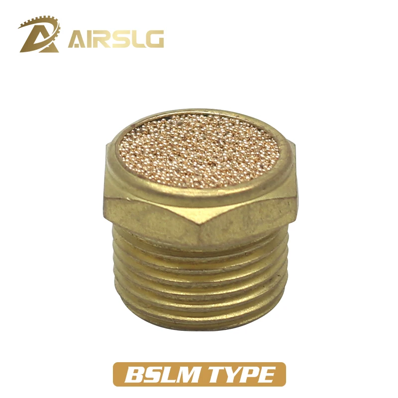 Пневматический латунный для глушителя выхлопного звука BSL BMSL BESL M5 1/8 &quot1/4&quot 3/8