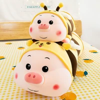 2021 new pig stuffed doll lying plush piggy toy animal soft plushie pillow kids sleeping appease dolls cushiongift