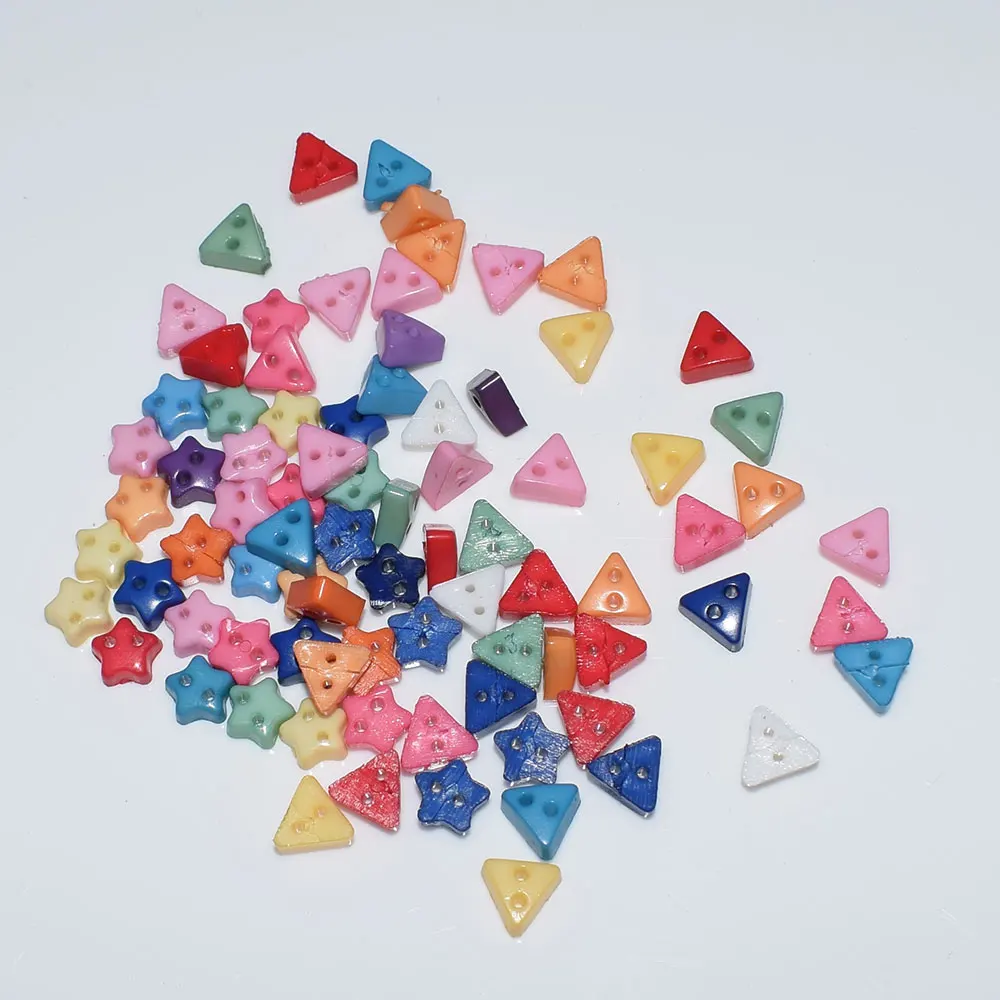 1000 шт полимерные пуговицы с коробкой яркие цвета Мультяшные Детские для шитья