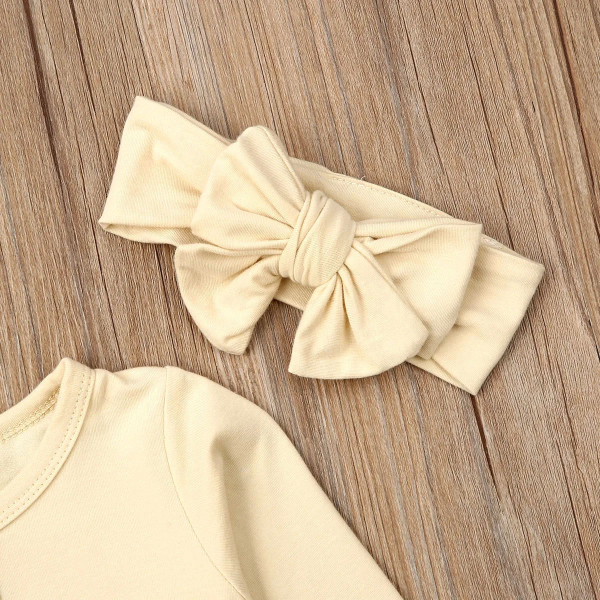 2019 Baby Spring Autumn Clothing Infant Kids Boy Girl Footies Ruffled Long Sleeve Jumpsuit Pajamas Sleepwear Ribbed Clothes | Детская