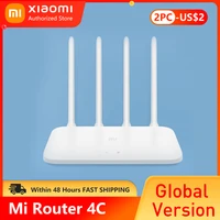 xiaomi router 4c router 4g modem 4 antenna wifi application control 2 4g 300mbit s home