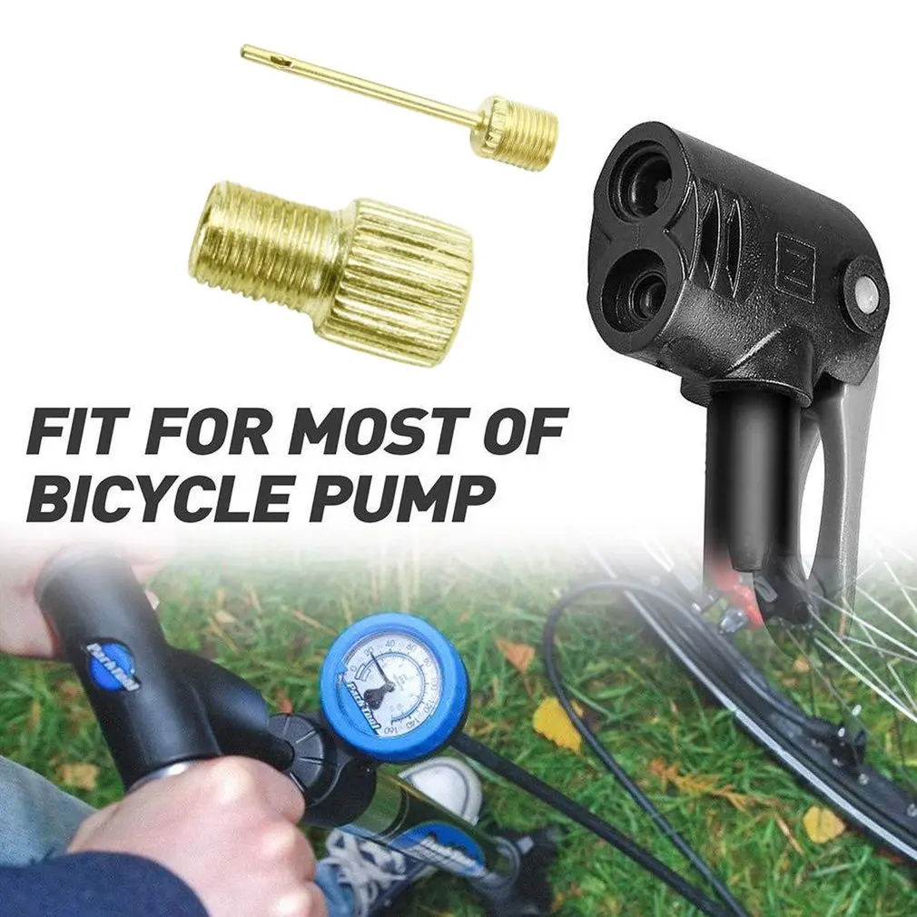 

3pcs/set Bike Pump Adapter Converter Connector Air Pump Adapter Valve for Bicycle Tires Most Inflatable Ball Football