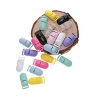 200 шт. Пластиковые зажимы для соски, 15 мм, детские зажимы для прорезывателя, держатель для сосков, цепочка для пустышки, зажим для пустышки, детская пустышка, зажим для сосков