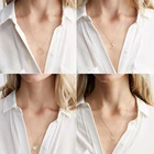 JUJIE простой дизайн цепи из нержавеющей стали луна ожерелье для женщин 2021 минималистичный кулон чокер ювелирные изделия оптоваяПрямая поставка