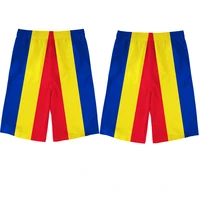 romania male youth diy custom made name number photo beach shorts nation flag ro romana romanian country college casual shorts