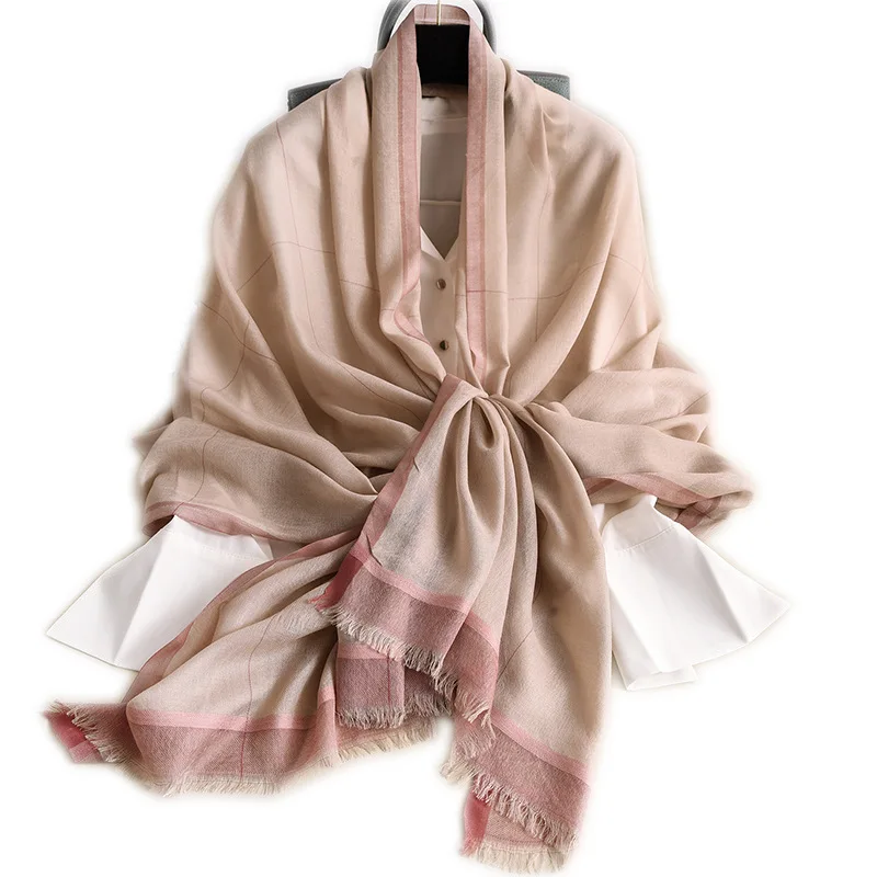 Шарф женский кашемировый Пашмина платки шаль роскошный бренд пончо бандана