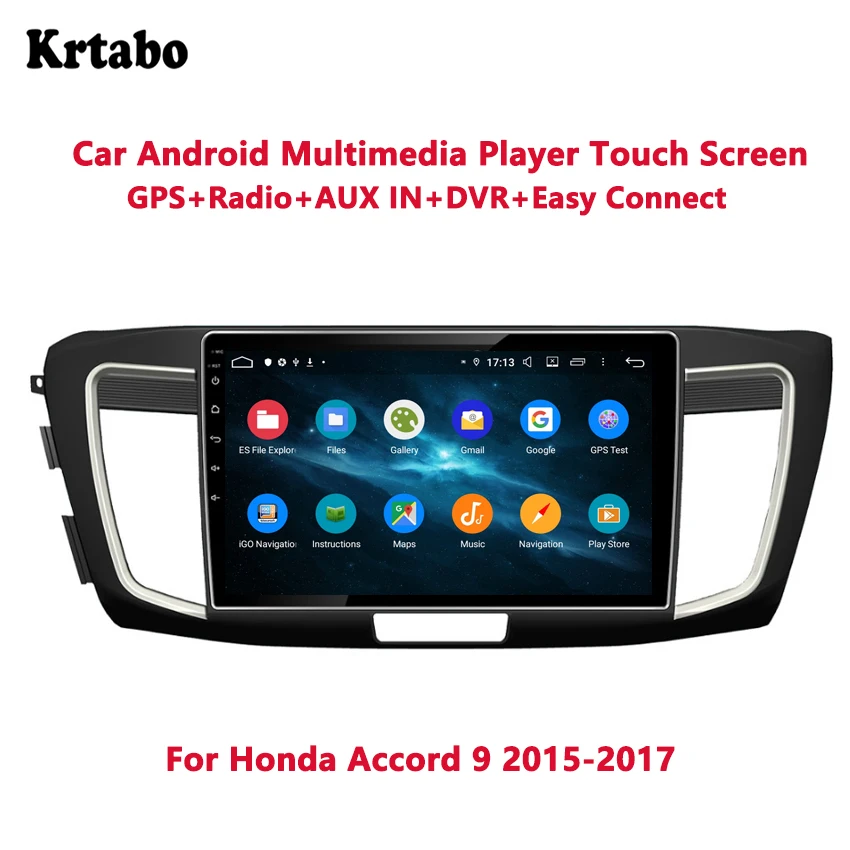 Для Honda Accord 9 2015 2017 автомобильный радиоприемник Android мультимедийный плеер 4G RAM GPS