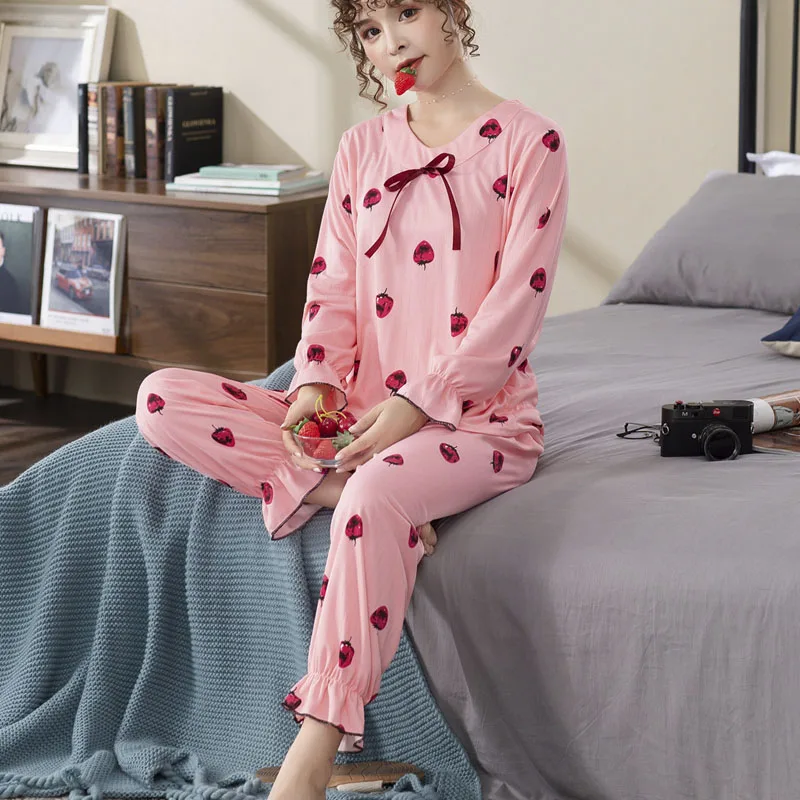 

3XL Big Size Pink Pigiama Donna Bielizna Noc Night Suit Pyjamas Pizama Damska Pyjamas Women Pijamas Pijama Feminino Pyjama Femme