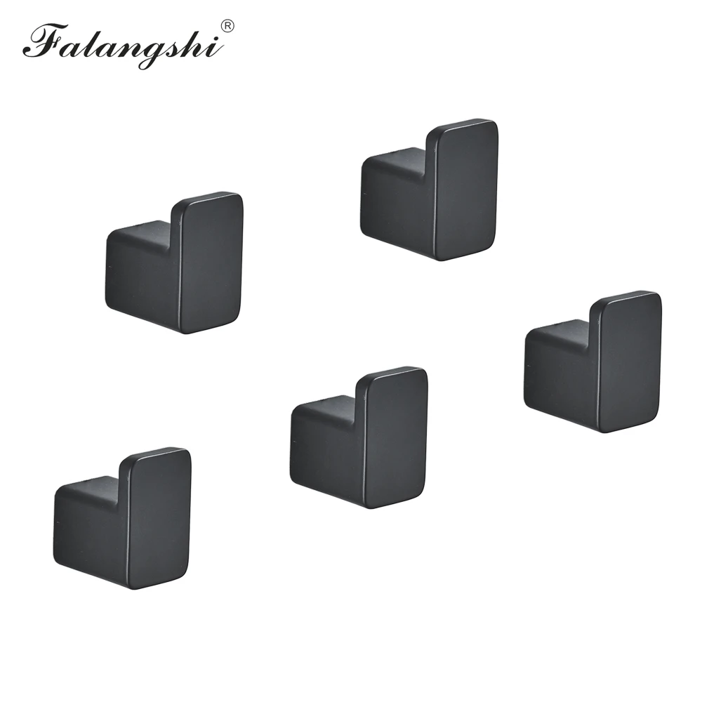 Крючки для халатов FALANGSHI, алюминиевые, черные