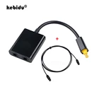 Kebidu Mini USB Digital Toslink оптоволоконный кабель 1 м штекер-штекер с аудио 1 на 2 гнездовой разветвитель адаптер Micro Usb кабель