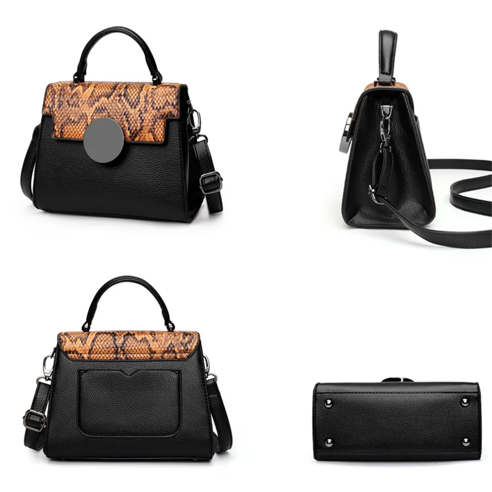 Модные сумки-тоуты с металлическим замком Маленькая женская сумка из