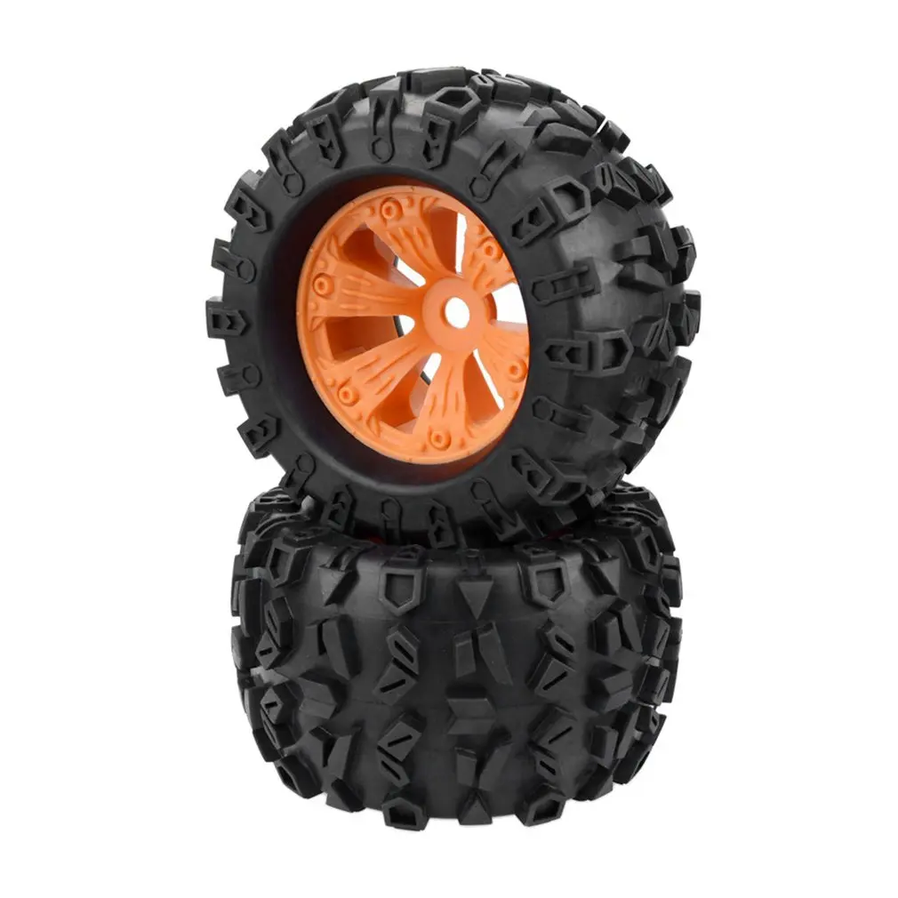 

2PCS RC Car Off-Road 1/8 Monster Truck Bigfoot Tyre Tires 17mm Hex Wheel For Traxxas ABS Wheels Tires Accessories