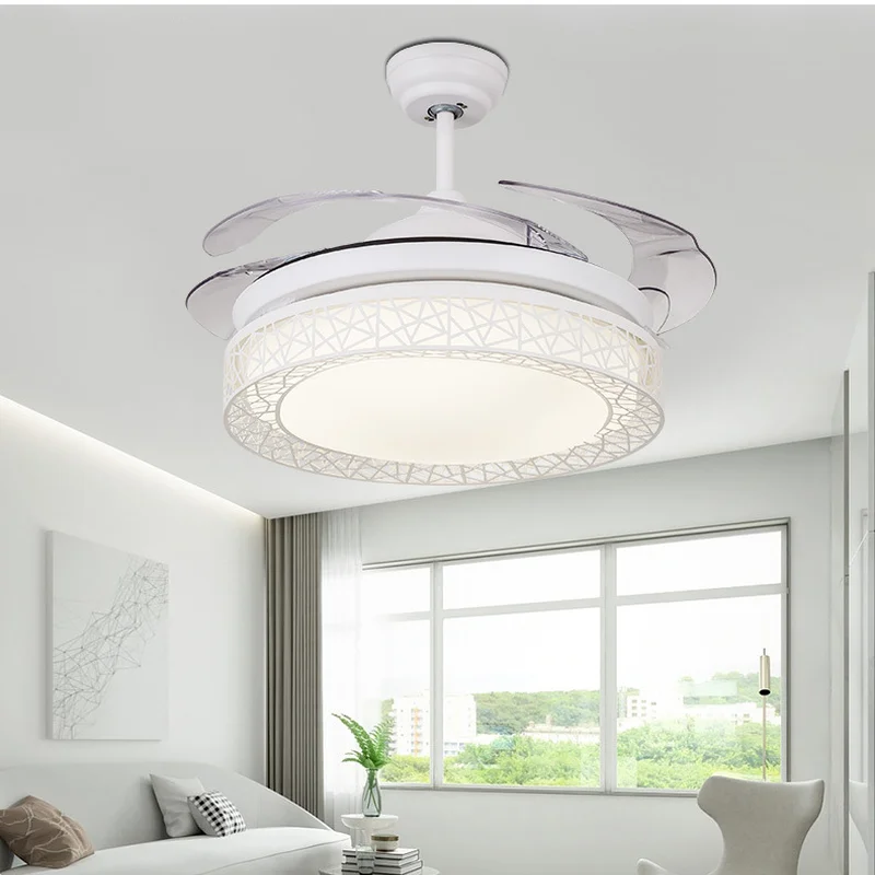 Современный потолочный вентилятор простая лампа для ресторана гостиной люстра