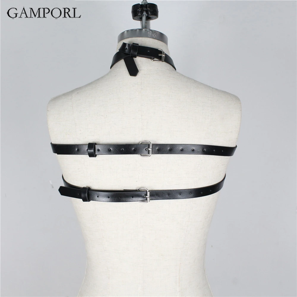 GAMPORL кожаный ремень грудь Связывание эротическое сексуальное женское БДСМ белье