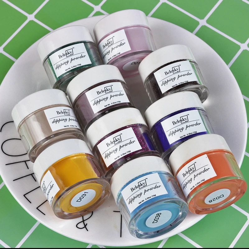 BELESKY набор пудры для ногтей 10 г без УФ излучения отмачиваемый долговечный гель