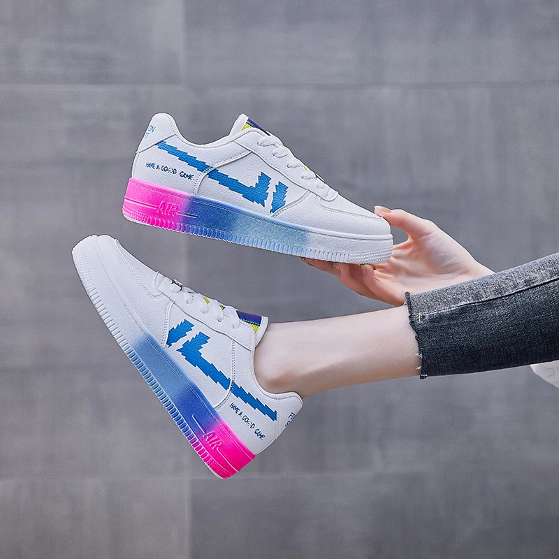 

2021 Summer Women Sneakers White Tennis Women Shoes Canvas Slip on Female Row Shoes Platform Flats Casual Ladies Vulcanize Shoes