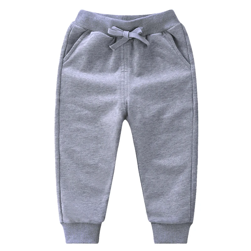 

7 Style Solid Color Girls Pants Spring And Autumn Comfortable Cotton Kids Sweatpants Casual Loose Boys Pants Children Clothing